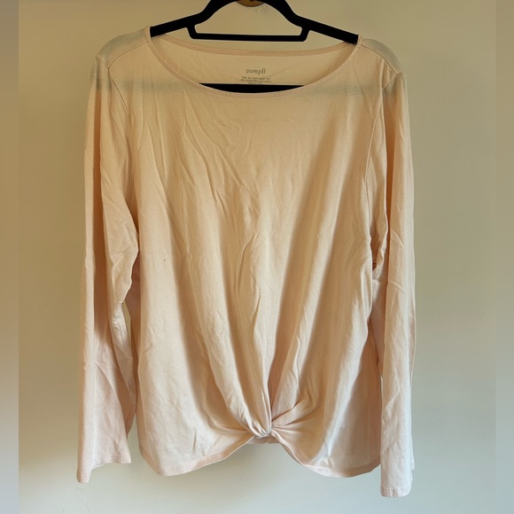 Pure Jill soft-knot top in‎ light pink XL - Picture 1 of 4